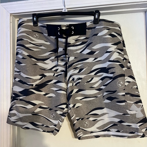 Under Armour Other - Men's Black and Gray Under Armour Swim Shorts NWOT size 46 waist